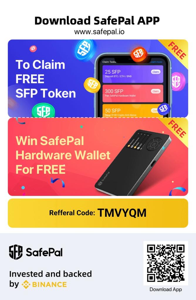 HUMANS_FinGroup's tweet photo. SafePal - Mobile Crypto Wallet
Secure your #Bitcoin https://t.co/VLEnW835d4