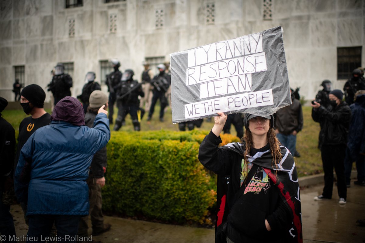 (12) Trump loyalists and Proud Boys continue to engage LEOs and intimidate members of the press.