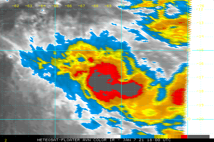 WatchHurricane's tweet photo. latest Information On Tropical Storm Danilo - 
As of 7:00 PM ET
Location: 16.5°S 68.9°E
Maximum Winds: 46 mph
Minimum Central Pressure: 996 mb
Latest Satellite, Forecast Cone, and Model Run -
#Tropics #HurricaneWatchTeam #Hurricane @tropicalupdate https://t.co/I2dl5tRDXa