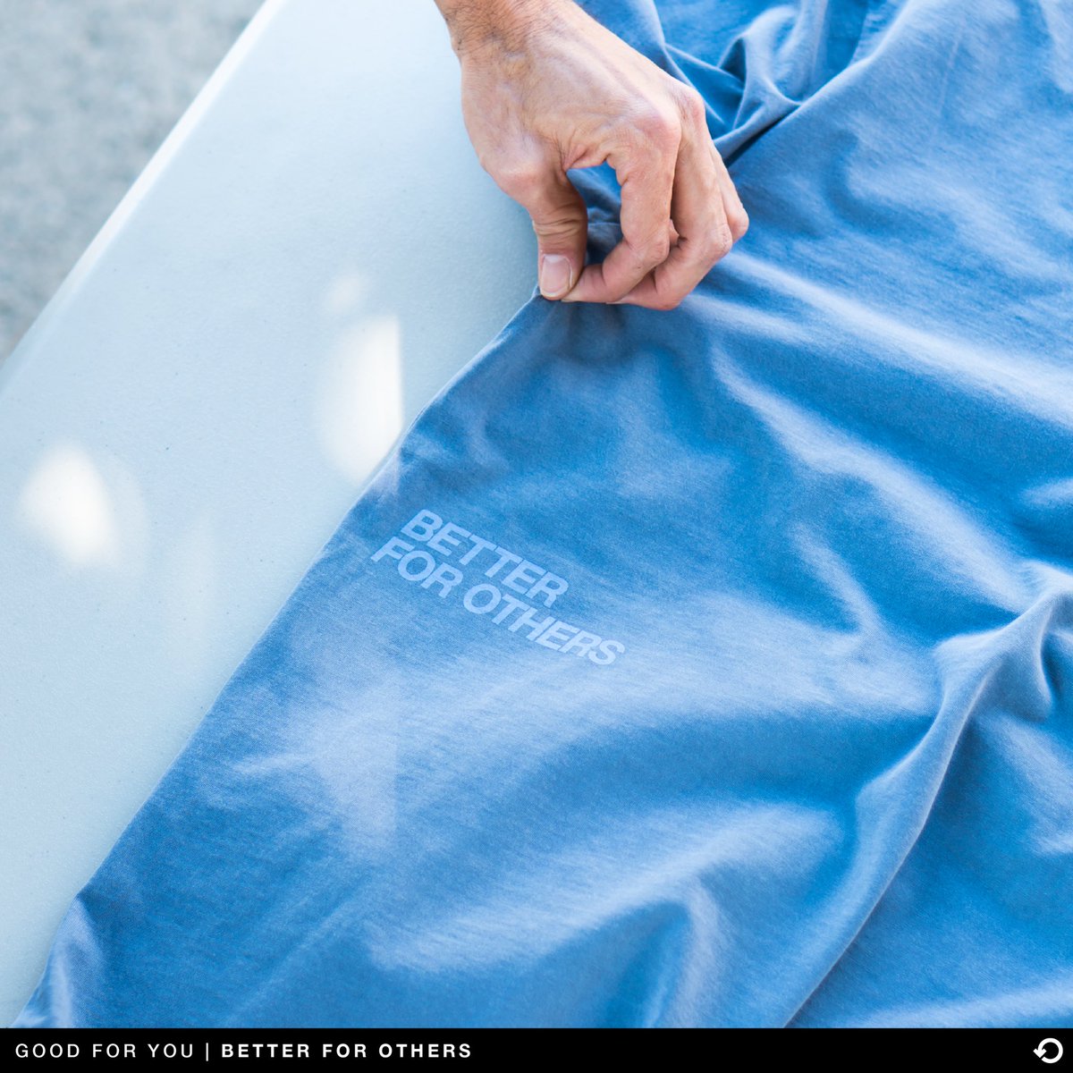 The words at the center of everything we do. Giving back 100% of our net revenue is all about being #GoodForYou #BetterForOthers.