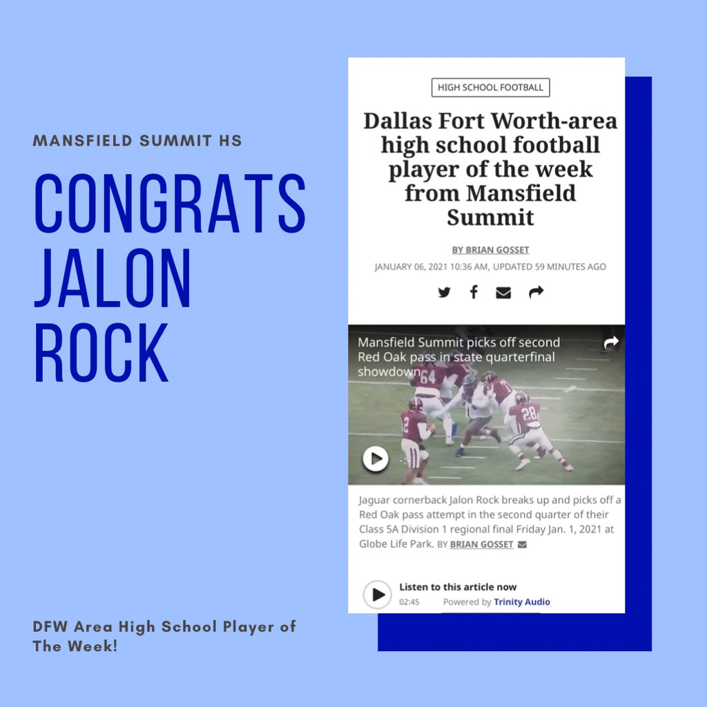 Congrats Jalon! We’re so proud of you! 🐆💙

Read more about it using the link in our bio!