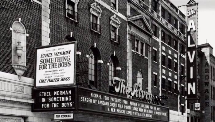 One of my favorite musicals, Cole Porter's Something for the Boys, opened Jan 7, 1943. Ethel Merman starred. There was no cast album, but in the early 70s, an album appeared (on red vinyl!) of radio broadcast of Merman & Co doing several songs & dialogue.