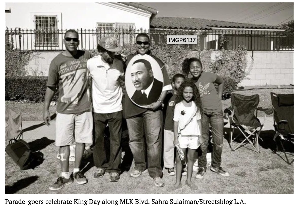 But the idea that anyone in the parade might not just think about the contributions of Martin Luther King Jr but also consider the injustices he fought against was just too much for both the city and LAPD that day.