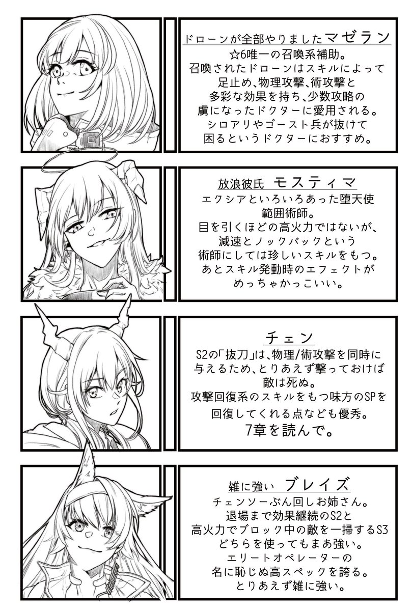 ☆6招聘指名券買ったはいいけど誰にしようか迷ってる若葉ドクターに届け…と思ったけど☆6正直全員強いんだよな…となり途中からネタに走り出したもの
#アークナイツ
個人の感想です 