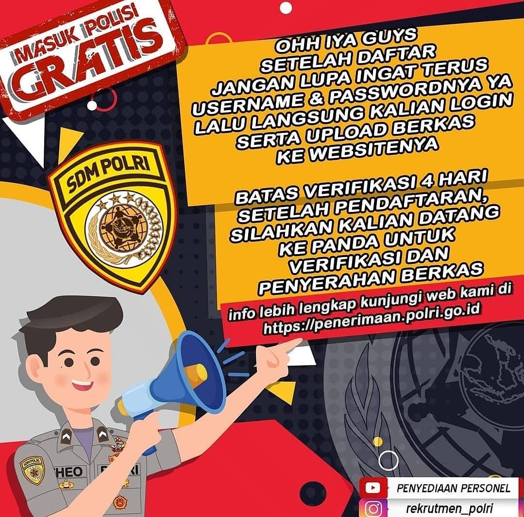 polsekxkoto's tweet photo. #Telah di buka pendaftaran penerimaan Polri Sumber Serjana https://t.co/KjaYpKxK5c