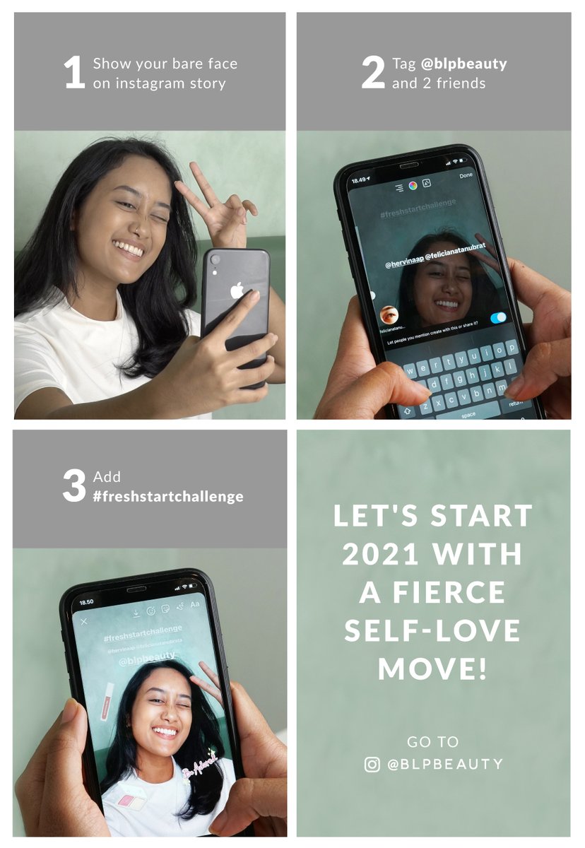 Jangan lupa juga ikut #freshstartchallenge ya, #BLPGirls!

Show your bare face and own your 2021 narrative 💪

Go to instagram.com/blpbeauty to join &amp; see the steps here 👇