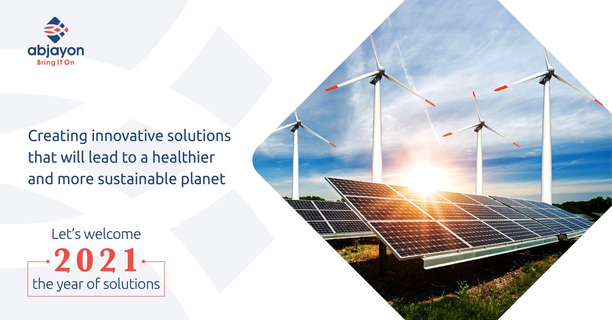 We are a Solution Engineering Organization. We believe that solutions have the power to transform the world for the better. Be it in Utilities, Healthcare, Hospitality or Sustainability.
So, let’s welcome 2021 as the Year of Solutions.

#AbjayonInc  #TheYearOfSolutions