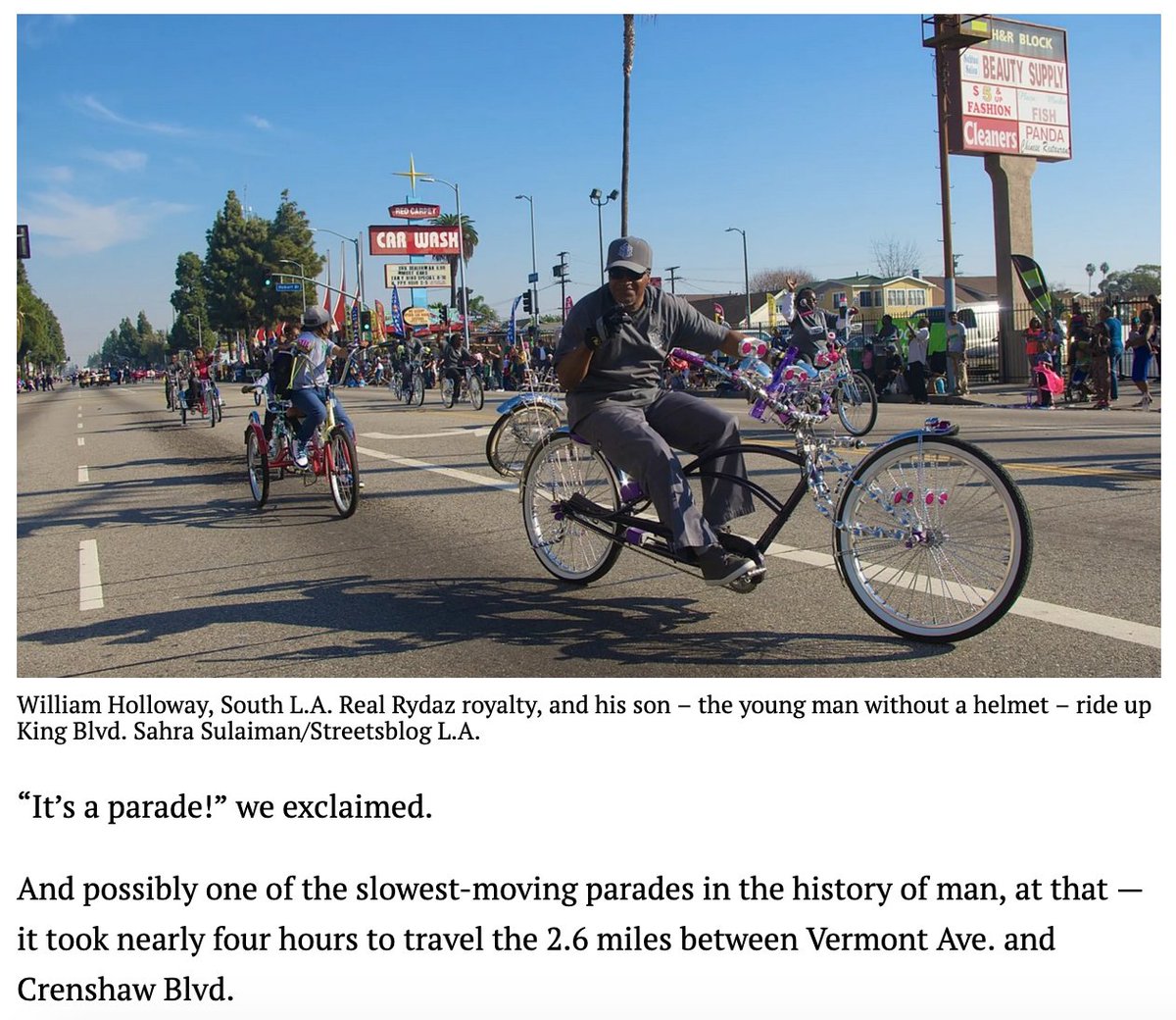 It is hard to explain, but there are few things on earth that move as slowly as the floats in the King Day parade. Which is what makes it so wonderful, in many ways, because it allows for interaction with the community.