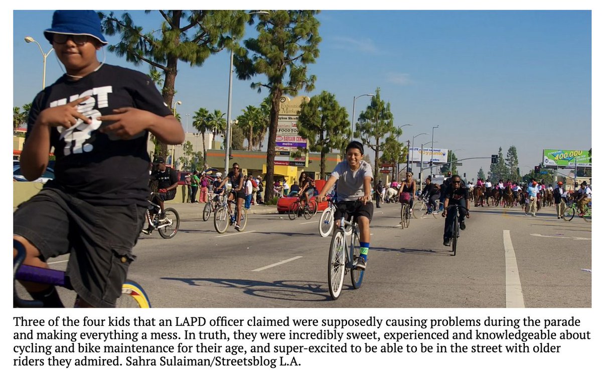 Behold the chaotic youth. That's my man Cortez Wright pulling up the rear. He grew up joining in with the group of older riders he admired, which was the entire reason BKoB had started doing this kind of non-traditional float.