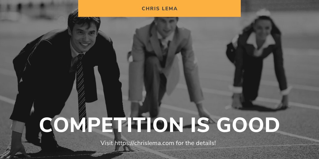 [new post] Competition is good!
chrislema.com/competition-is…