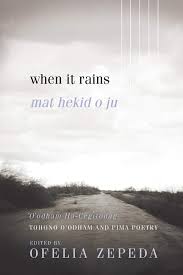  #DailyWIT Day 7/365:Ofelia Zepeda is the current editor of the Sun Tracks series published by  @AZpress, which was launched in 1971. It is one of the first publishing programs to focus exclusively on the creative works of Native Americans. Pictured: When It Rains  #poetry.