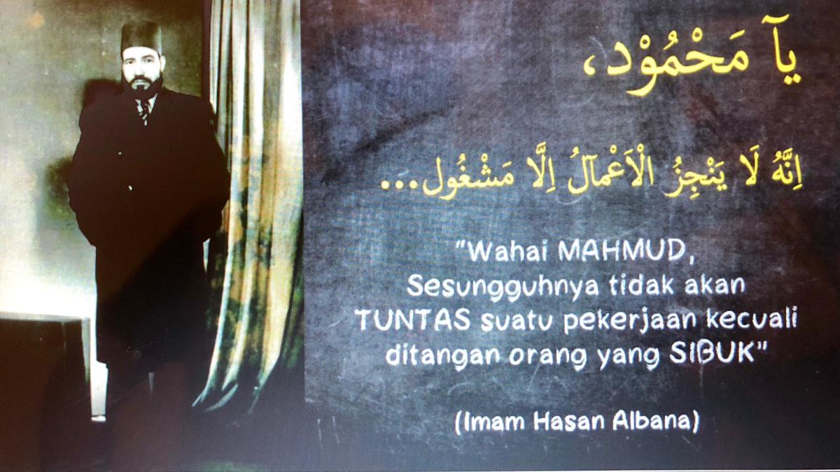 Sungguh, dakwah ini dituntaskan oleh prang-orang yang sibuk dalam perjuangan!