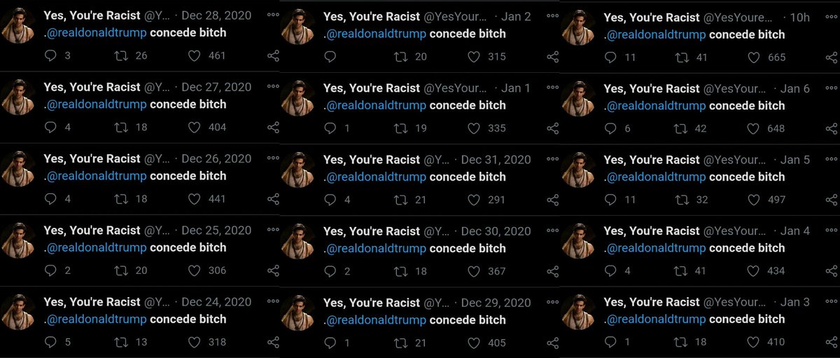 YesYoureRacist's tweet image. MY FELLOW AMERICANS, WE GOT HIM