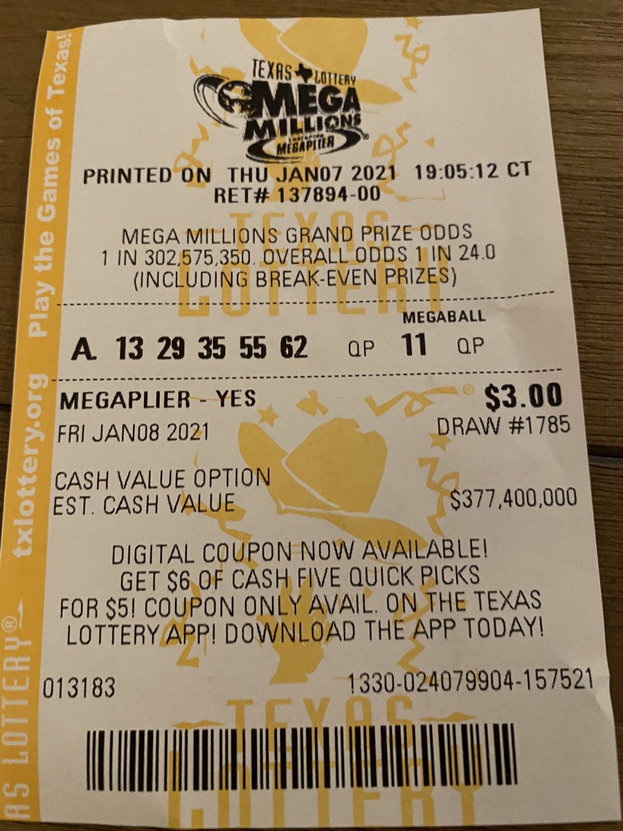 AustinKellerman's tweet photo. WHO WANTS TO HAVE SOME FUN TO END THE WEEK? 🙋‍♀️🙋

If this ticket hits the $510 million Mega Millions jackpot, I’ll share the money with everyone who retweets this before Friday night’s drawing. 

GOOD LUCK! 🍀💰 https://t.co/4B2CrZsBn7