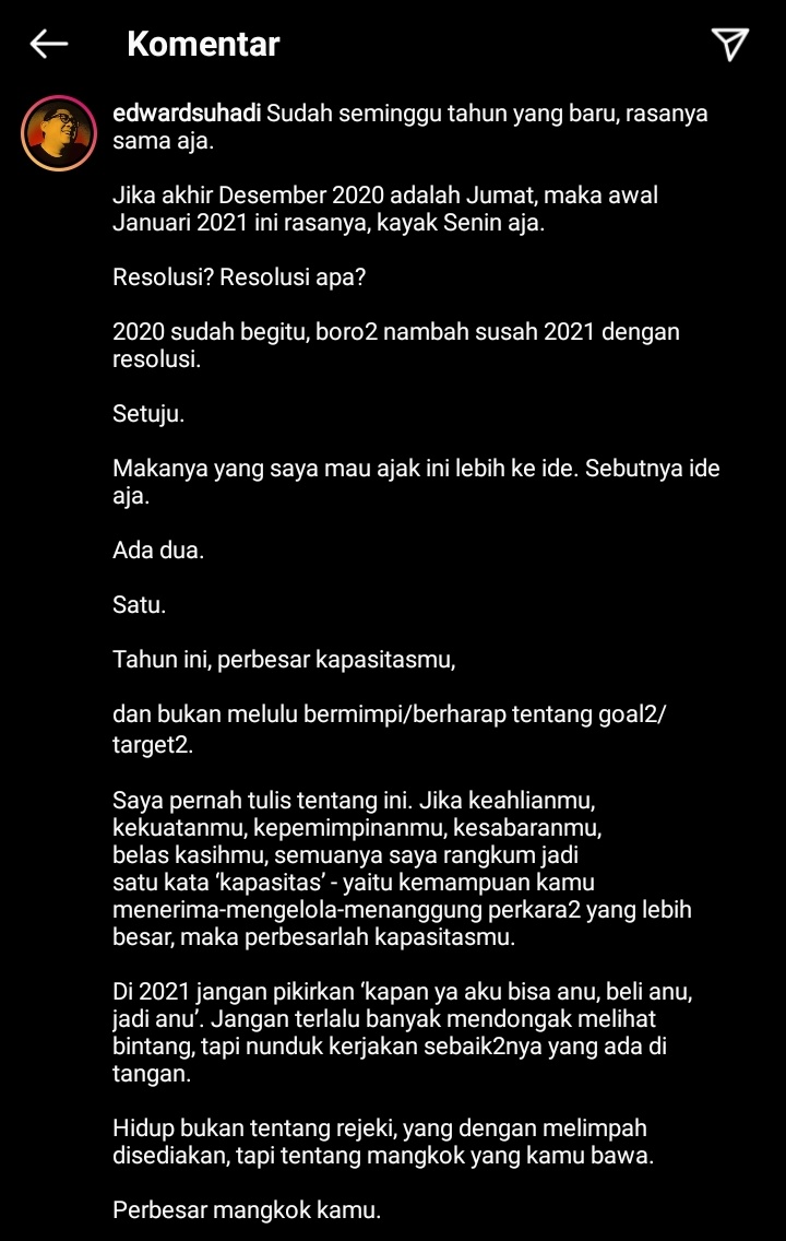 strivewalker's tweet image. "Jangan terlalu banyak mendongak melihat bintang, tapi nunduk kerjakan sebaik-baiknya yang ada di tangan." - @edwardsuhadi