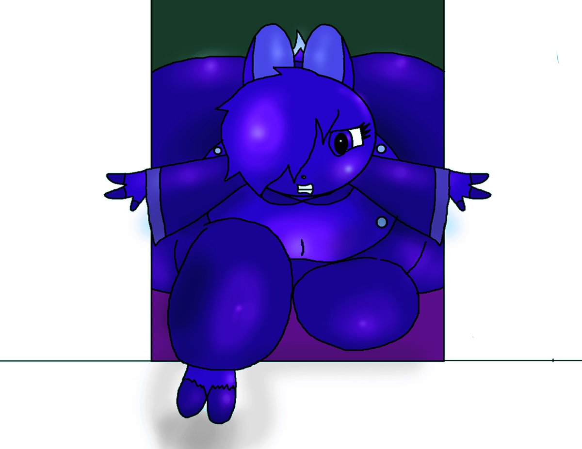 Frank Conti on X: maydine as a blueberry mutant creature stuck in the  doorway. t.cowEyiM0K2Jw  X