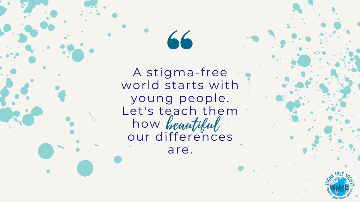 StigmaFreeMH's tweet photo. Imagine if all young people learned about stigma, and how to celebrate our differences. 

We are passionate about this and are working hard to reach as many young people as possible with our message! 

#stigmafree #stompstigma #differentisbeautiful https://t.co/cSRIHD6Qrn
