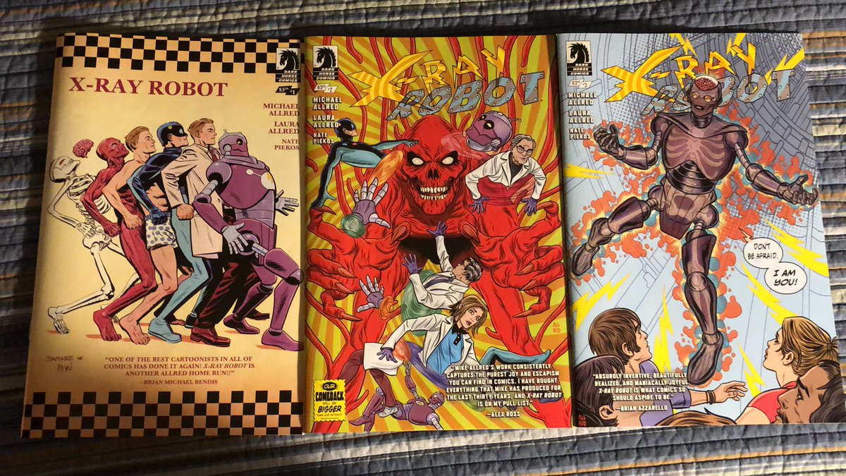 GrahamThad's tweet photo. Thought I’d change things up a bit & check out this #XRayRobot. The artwork is a bit different from what I’m used to, but, I’m digging it 👌🏻@AllredMD @DarkHorseComics #Comics https://t.co/dpGutXcySD