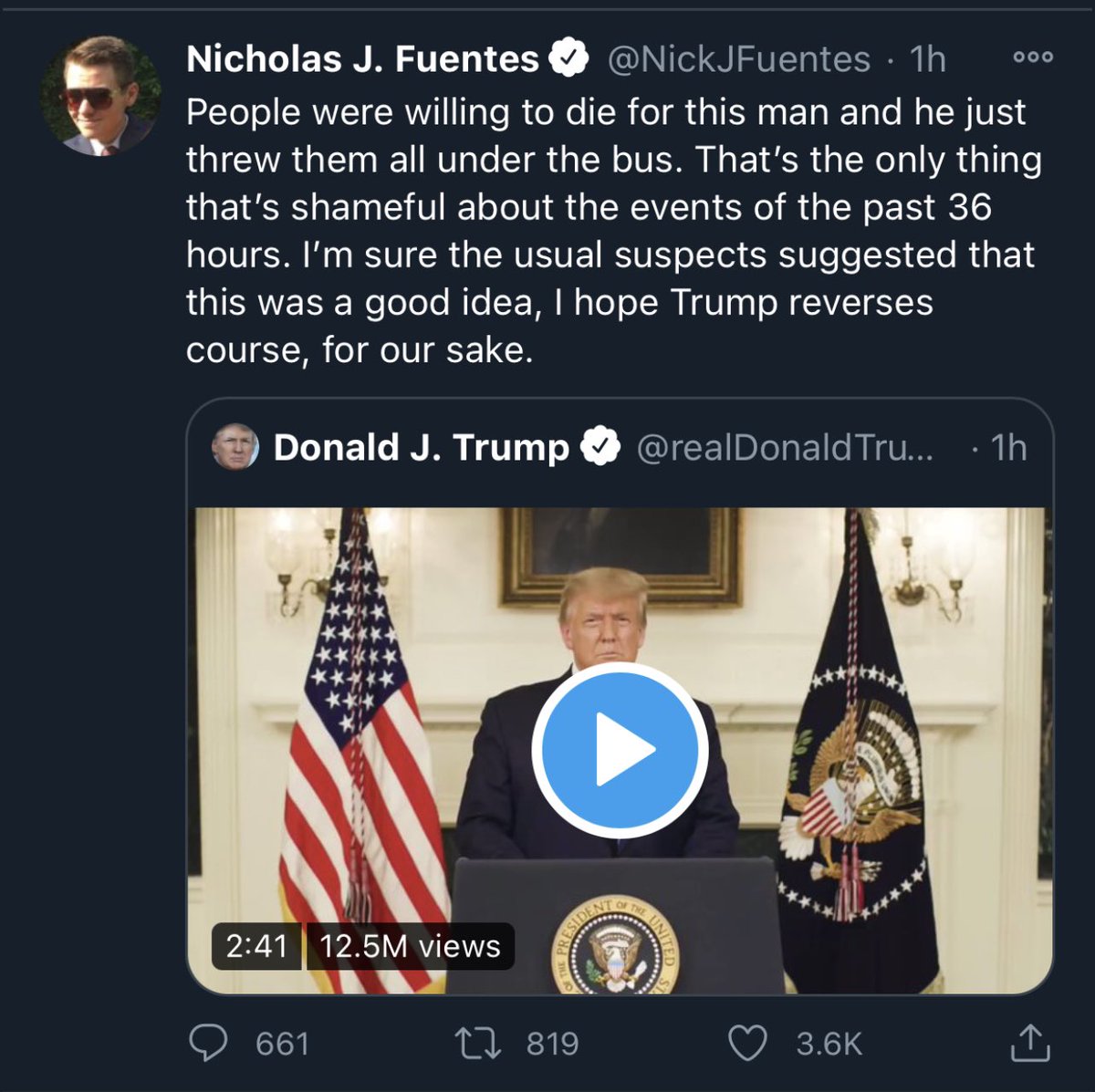 White supremacist Nick Fuentes says he was willing to die for Trump & h...