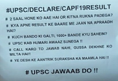 DilkhushBhedoli's tweet photo. Be impartial UPSC !! THIS IS YOUR WORST PERFORMANCE EVER !! 2 yr for 1 exam.
 #Declare_CAPF_AC_19_Result
@HansrajMeena @Ms_Marmat @DilkhushBhedoli @AnujBadgoTya
@AmitShah @thewire_in @SatynaraynMeena
@pbhushan1 @theUdayB @rsprasad @ravishndtv @ajaishukla https://t.co/qsvLjZGuvr
