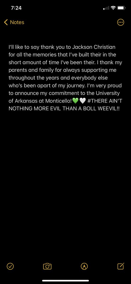 Committed 💚🤍 <a href="/CoachP_JC/">Coach Palmer</a> <a href="/CoachWrightUAM/">Steve Wright</a> <a href="/coachhilluam/">Coach Hill</a> <a href="/CSmithScout/">Chris Smith</a>