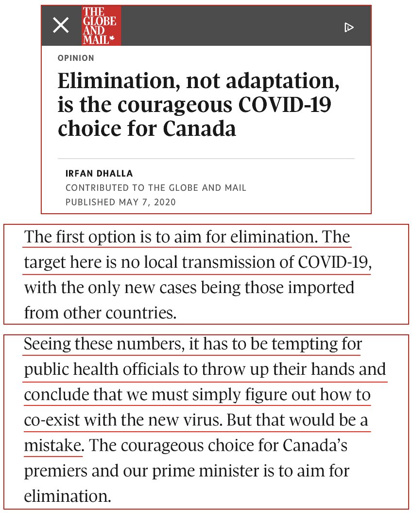 13/ Knowing this, it is worrying to read  #Covidzero proponents talk about elimination being the only option, when we have been co-existing w/  #endemic resp. viruses & we have never eliminated a resp virus once it has entered the population #COVID19  #Coronavirus  #lockdown  #Canada