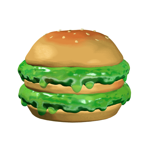 EmployeeDd's tweet photo. @THESANTAENGLISH @BecNoirEmployee @Noirlemployee Your slimeburger is ready. https://t.co/NTaziSuEEE