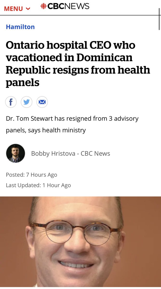 17/ If conflicts of interests from vaccine producing companies was not enough, Ontario Science Table member & lockdown proponent Tom Stewart was vacationing in the Caribbean since mid-December. He has since resigned #COVID19  #Coronavirus  #lockdown  #science  #data  #Canada  #Ontario