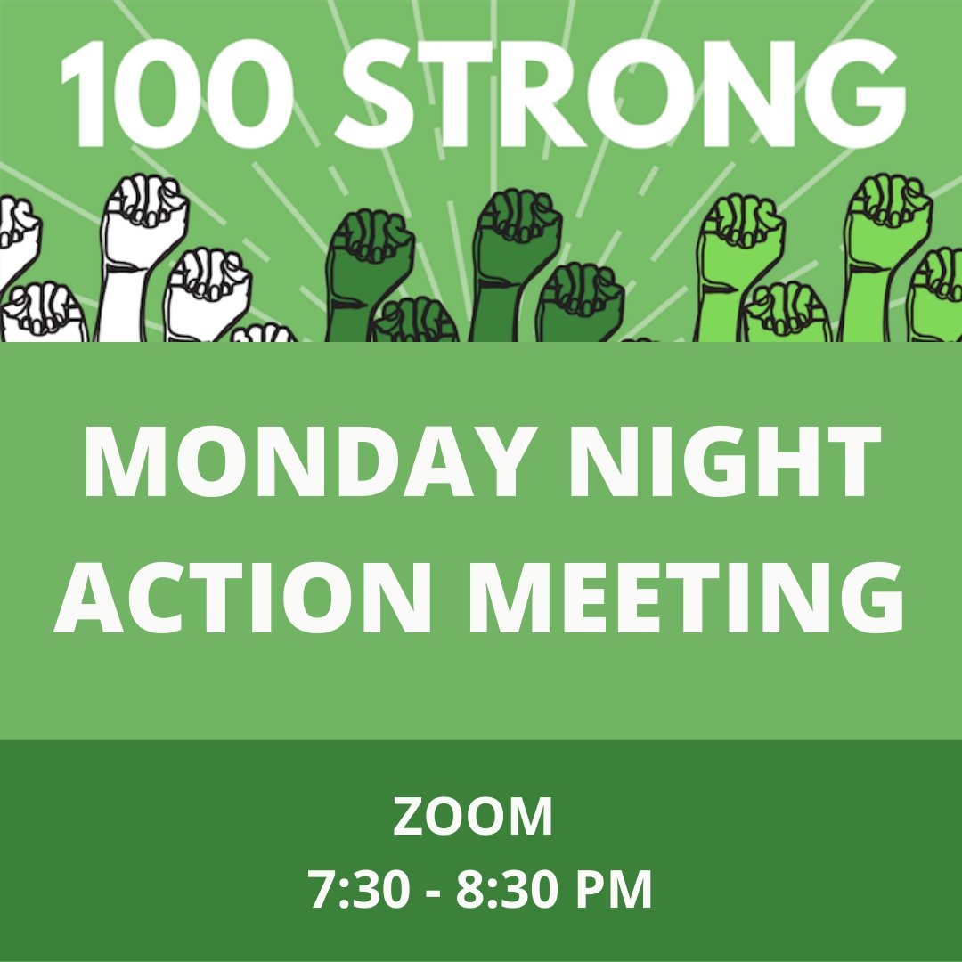 DaneCoTimeBank's tweet photo. Start off 2021 with 100 Strong!  We are hosting Monday Night Action Meeting, starting on January 11 at 7:30 PM. All community members are welcome to attend.
 100 Strong is an emerging group of activists 
https://t.co/4L1McZY8Zp Register using this link https://t.co/aLpFrLx7QN https://t.co/h1Scpqivhu