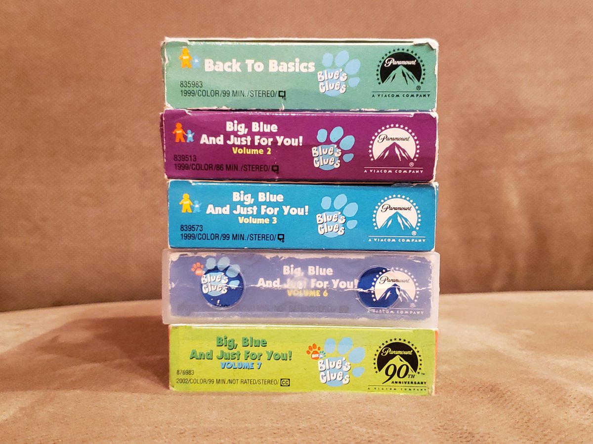 Just for You VHS Opening and Closing to Blue's Clues: Big, Blue And Just  For You! Volume 4 2000 VHS (Blockbuster VHS), image size:1200x900