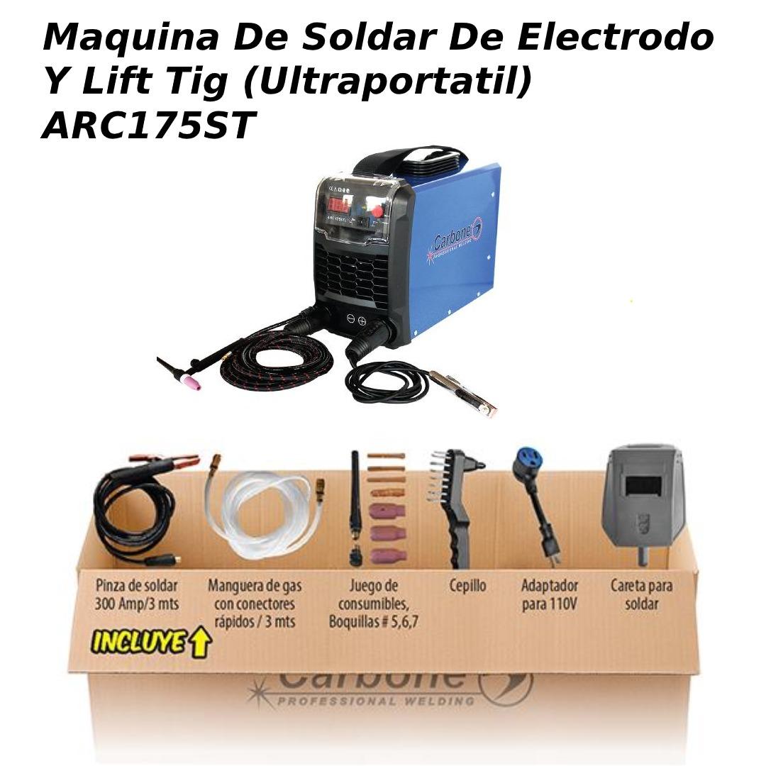 Maquina de soldar de electrodo y Lift tig (Ultraportatil) ARC175ST