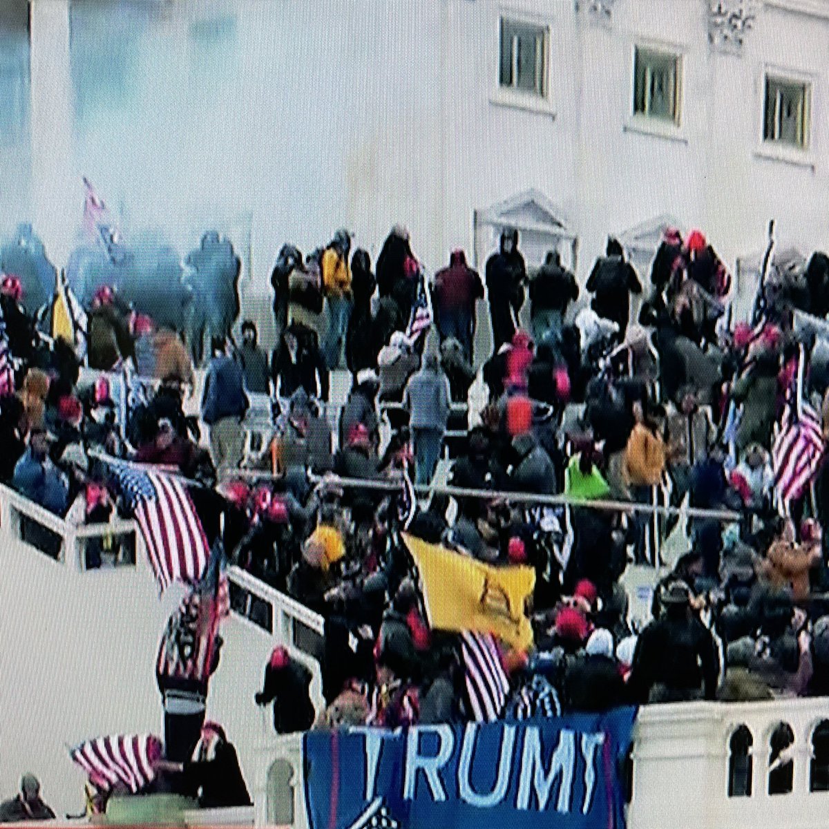 jonmarc_edwards's tweet photo. DJT Klan Rally Storming the Capitol!! Despicable -
Frightening - Ignorant -
Democratic Terrorists  

We want accountability now!! https://t.co/sWE6xww7ZZ
