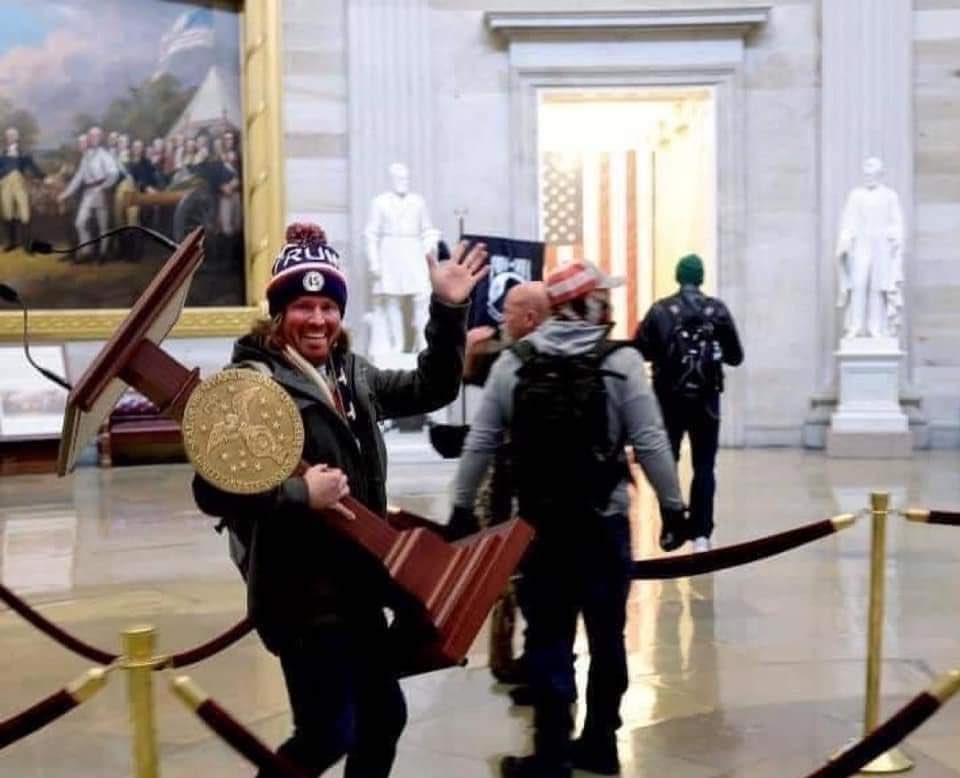 Idk why they keep screaming “terrorism”, this guy is clearly just taking a political stand.