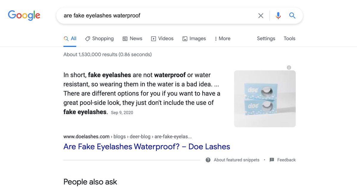 All of these efforts has helped us increase our rankings for our branded search terms as well as relevant keywords to the brandOur blog posts answering commonly asked questions are displayed as featured snippets, so they take up the biggest real estate on the page