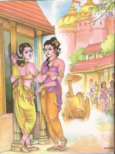 Kannagi was the wife of Kovalan, a merchant from Kaveripattinam. He left Kannagi for a dancer Madhavi and spent all his wealth on her. Kovalan, later, returned to Kannagi when he was penniless. The only asset left was a pair of anklets filled with rubies.  @GampaSD  @RajeAiyer