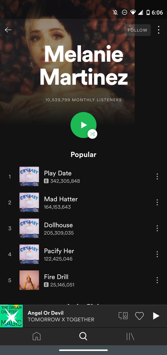 ilovedchu's tweet photo. umm..wtf is this shit not some New ass Artist who doesn't even make good music having more monthly Listens then Melanie fucking Martinez this shit doesn't add up😐 https://t.co/yNioTGN2Gx