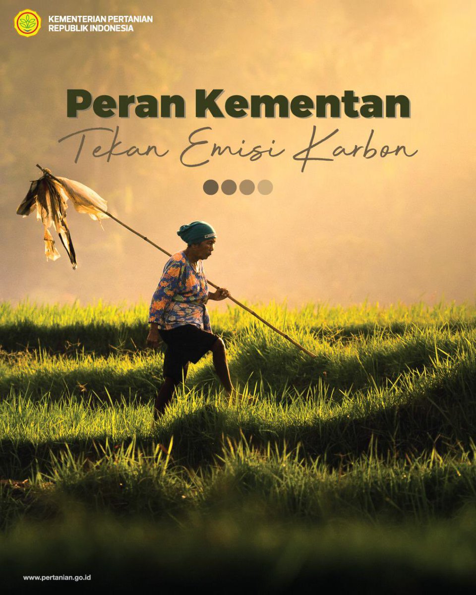 kementan's tweet photo. Hai SobaTani, perubahan iklim dan emisi karbon telah dirasakan pada setiap aspek kehidupan manusia, di antaranya sektor pertanian. Kementan pun konsisten melaksanakan strategi antisipasi dan teknologi adaptasi menghadapi perubahan iklim dan emisi karbon.

#PertanianIndonesiaMaju https://t.co/UUAj5XPyc0