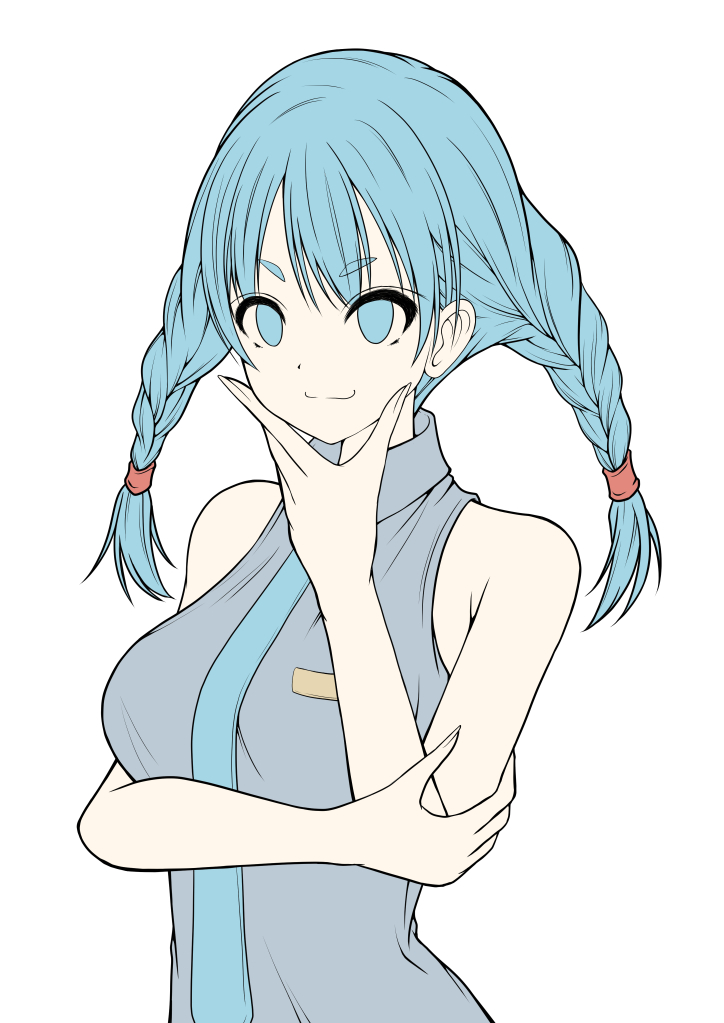 藍咲シキ イラストレーター 完全に理解したミクさん 線画 ベース塗り 簡単なイラストなのに時間がかかってしまっている 速度が遅いのではなくてやる気が無いだけですが ううっ 線画はアウトラインを太くするのと 線で影を描く部分をいつもより意識