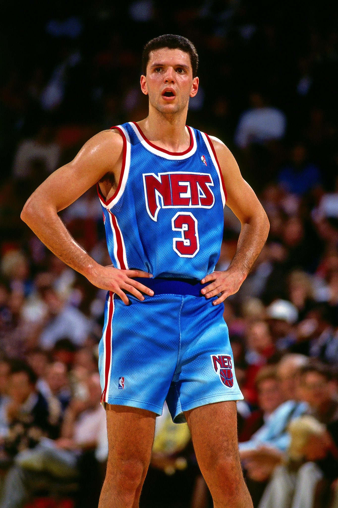 Timeless Sports on X: Dražen Petrović rocking the classic Nets jerseys in  the early 90s. ❄️  / X
