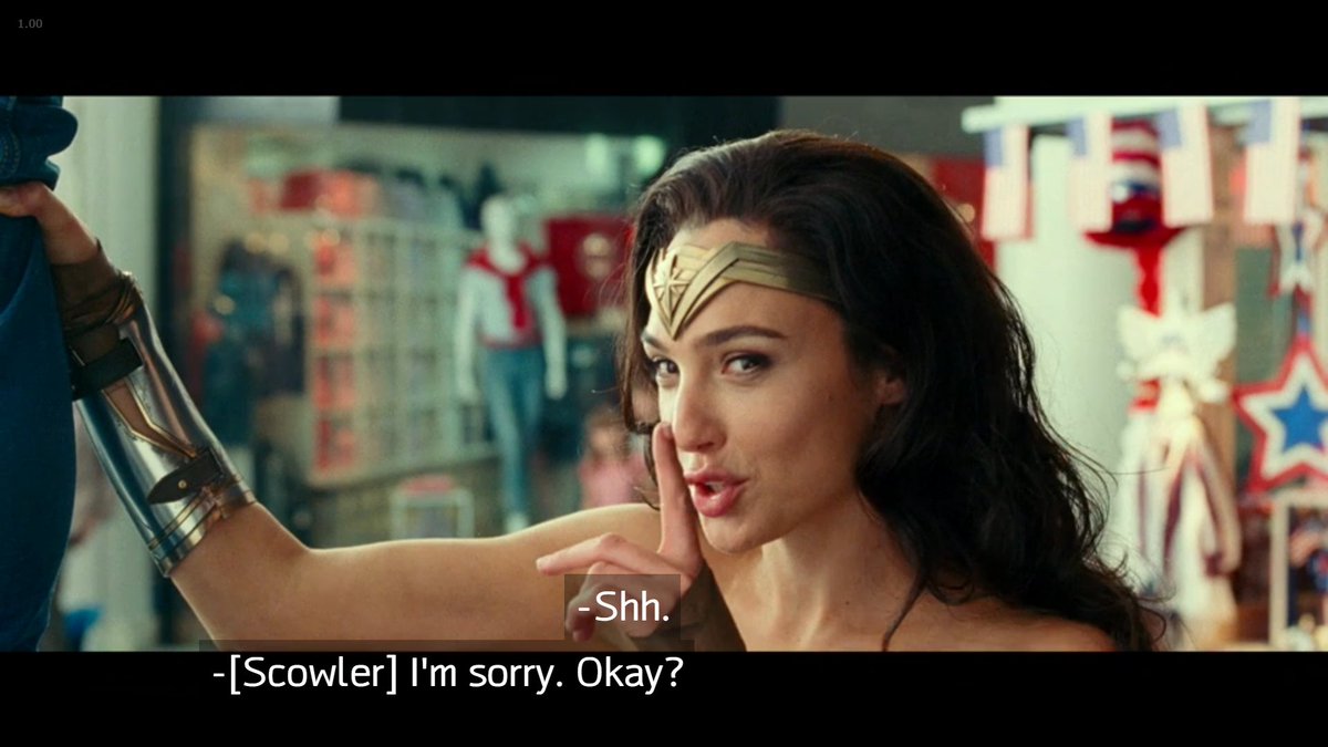 wonder woman is like "shh don't tell anyone my secret" to this one childhundreds of people saw this whole thing
