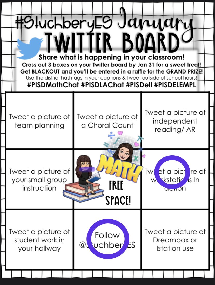 ella_a_escalona's tweet photo. @StuchberyES is joining in all the fun with Twitter Bingo! #PISDMathchat #mathworkstations https://t.co/5lK2D921rC