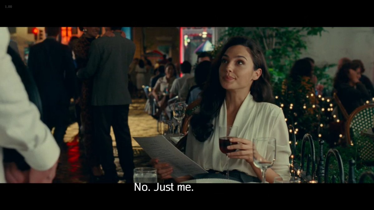 "I have a reservation for 1 please.""right this way. Now, just a warning, we don't communicate with the waitstaff, so you will be asked an extremely poignant question about your dinner arrangement shortly."