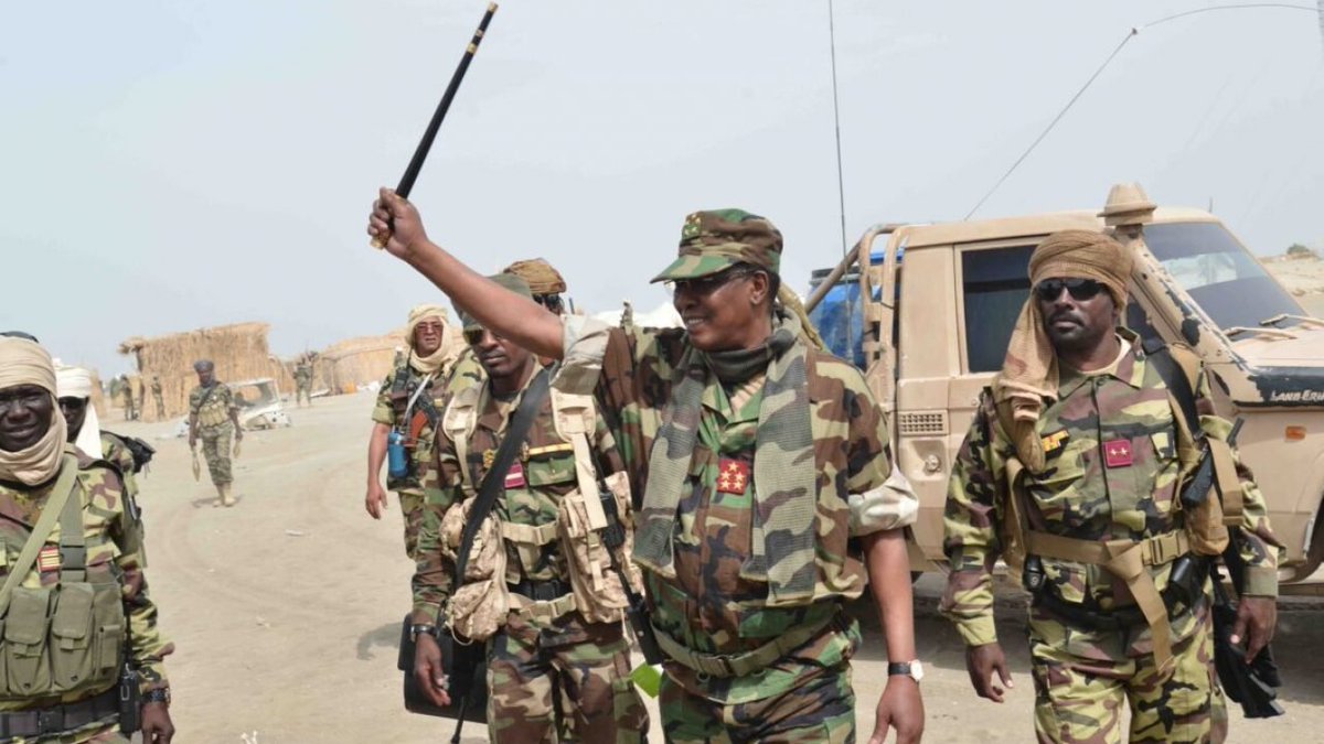 'QUOTEThe whole world is asking why the Nigerian army, which is a big army is not in a position to stand up to untrained kids armed with Kalashnikovs. We are fighting alone in parts of the Nigeria. Chad is alone in shouldering all the burden of the war.END OF QUOTE