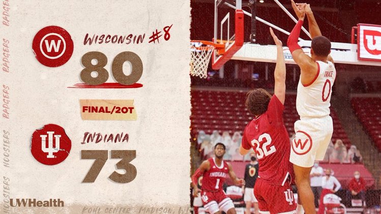 BuckyHYPE's tweet photo. #Badgers win a double OT THRILLER in Madtown https://t.co/XmbMoJfA5C