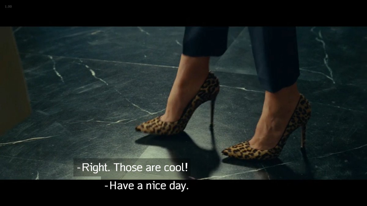barbara sees cheetah heels and thinks they're coolFORESHADOWING