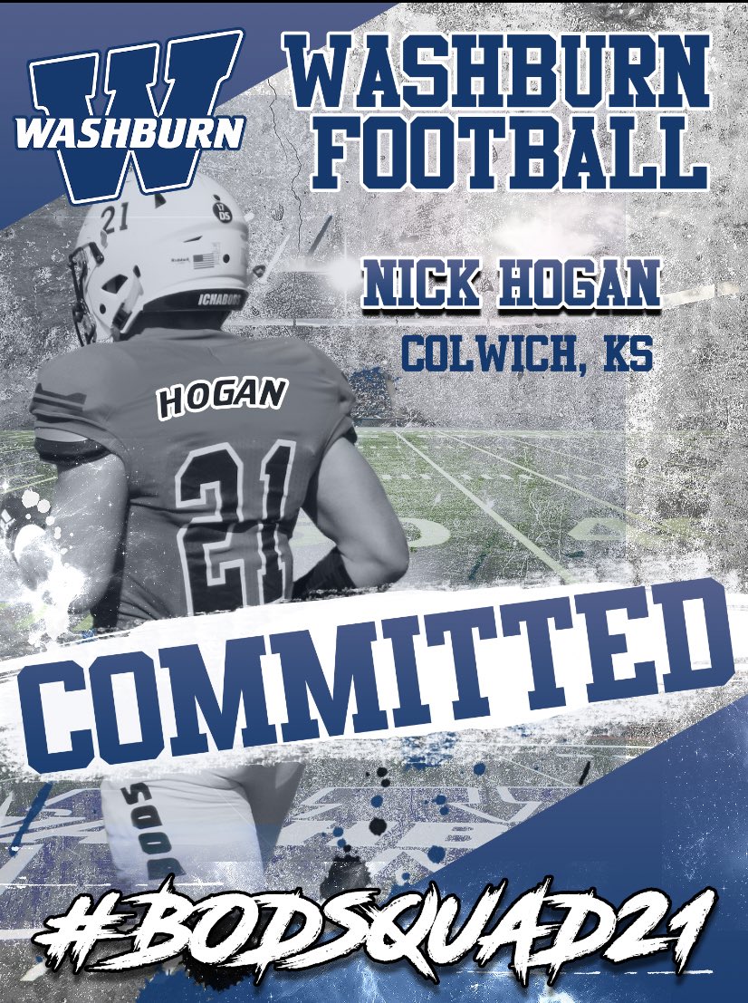 I am 110% committed to play football at Washburn university!!💙🤍<a href="/CoachSchwinn/">Jeff Schwinn</a> #AGTG