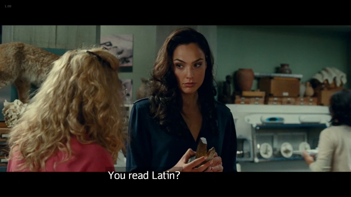 there was also an "Art of Rome" book in her apartment earlier; do you think that Diana got really into Classics after the first movie, or that the writers didn't get that Latin and Greek are uh different