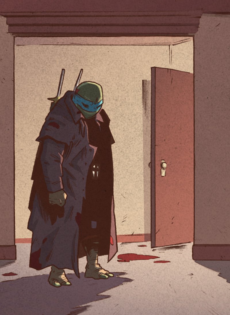 TomWaltz's tweet photo. Connor MacLeod, eat your heart out. There can be only one.

#TMNT #TheLastRonin #2 #FirstToFall -- coming soon!

#ThereWillBeBlood

@kevineastman86 #PeterLaird @BISHART #EscorzaBros #LuisAntonioDelgado @robutoid @thedisastrix 

@IDWPublishing https://t.co/y79lROfYh4