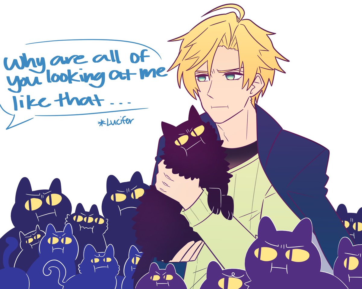 Compilation of some of my Obey Me art 😂? Specifically art of Satan and his cats 😂
#obeyme #obeymejp