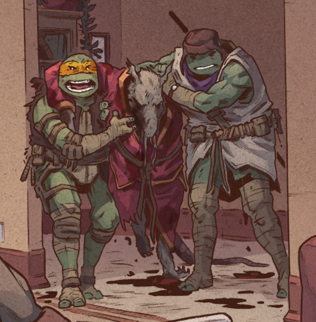 TomWaltz's tweet photo. Sometimes, one moment changes... everything.

#TMNT #TheLastRonin #2 #FirstToFall -- coming soon!

#ThereWillBeBlood

@kevineastman86 #PeterLaird @BISHART #EscorzaBros #LuisAntonioDelgado @robutoid @thedisastrix 

@IDWPublishing https://t.co/b0UHjrx779
